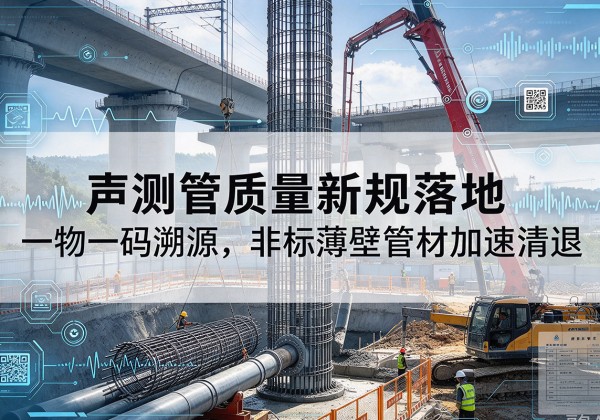 枝江声测管质量新规落地，一物一码溯源，非标薄壁管材加速清退